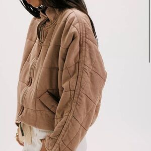 Free people Dolman Quilted Knit Jacket